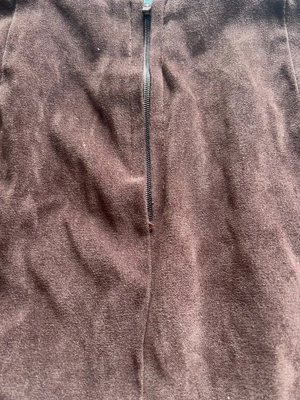 1990s Genuine Suede Brown Minimalist Micro Mini Skirt 32 (XS/S)
